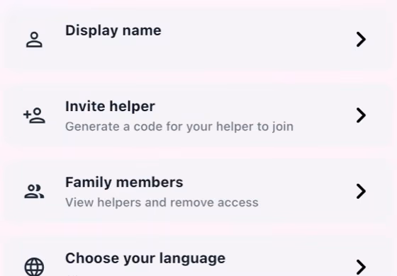 Employer Profile screen with the invitation entry